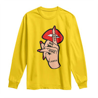 Shhh No One Cares Long Sleeve Shirt Sarcastic Humor Gift - Wonder Print Shop
