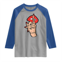 Shhh No One Cares Raglan Shirt Sarcastic Humor Gift - Wonder Print Shop