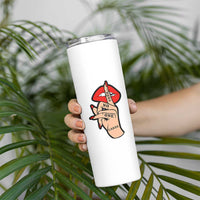 Shhh No One Cares Skinny Tumbler Sarcastic Humor Gift