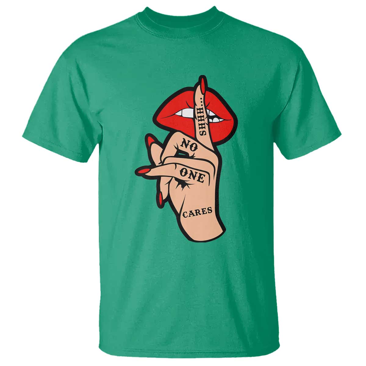 Shhh No One Cares T Shirt Sarcastic Humor Gift - Wonder Print Shop