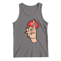 Shhh No One Cares Tank Top Sarcastic Humor Gift - Wonder Print Shop