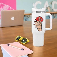 Shhh No One Cares Tumbler With Handle Sarcastic Humor Gift