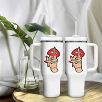 Shhh No One Cares Tumbler With Handle Sarcastic Humor Gift