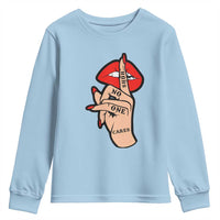 Shhh No One Cares Youth Sweatshirt Sarcastic Humor Gift - Wonder Print Shop