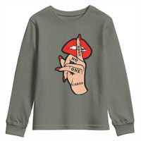 Shhh No One Cares Youth Sweatshirt Sarcastic Humor Gift - Wonder Print Shop