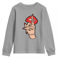 Shhh No One Cares Youth Sweatshirt Sarcastic Humor Gift - Wonder Print Shop