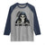 Funny Skeleton Humor Raglan Shirt Shhh No One Cares - Wonder Print Shop