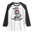Funny Skeleton Sarcastic Raglan Shirt Shhh No One Cares - Wonder Print Shop