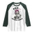Funny Skeleton Sarcastic Raglan Shirt Shhh No One Cares - Wonder Print Shop