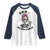 Funny Skeleton Sarcastic Raglan Shirt Shhh No One Cares - Wonder Print Shop