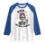 Funny Skeleton Sarcastic Raglan Shirt Shhh No One Cares - Wonder Print Shop