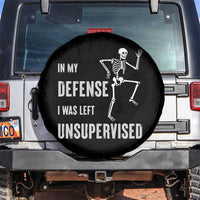 Funny Sarcastic Spare Tire Cover In My Defence I Was Left Unsupervised - Wonder Print Shop