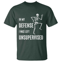 Funny Sarcastic T Shirt In My Defence I Was Left Unsupervised - Wonder Print Shop