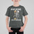 Funny Skeleton Beer T Shirt For Kid In My Defence I Was Left Unsupervised - Wonder Print Shop