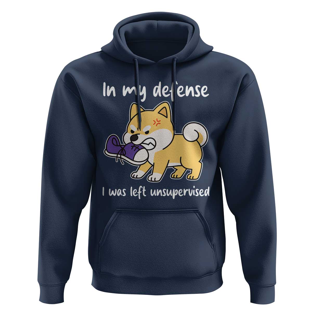 Sarcastic Dog Lover Hoodie In My Defense I Was Left Unsupervised - Wonder Print Shop