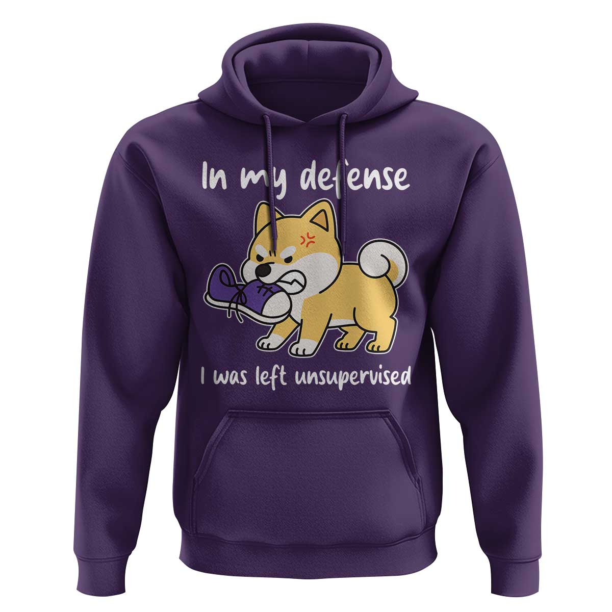 Sarcastic Dog Lover Hoodie In My Defense I Was Left Unsupervised - Wonder Print Shop
