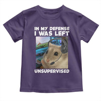 Funny Hamster Gamer Toddler T Shirt In My Defense I Was Left Unsupervised - Wonder Print Shop