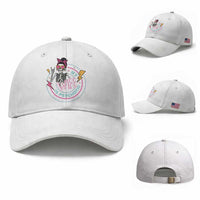 My Wife Is Psychotic Baseball Cap Funny Messy Bun Skeleton Sarcastic
