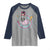 My Wife Is Psychotic Raglan Shirt Funny Messy Bun Skeleton Sarcastic - Wonder Print Shop