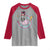 My Wife Is Psychotic Raglan Shirt Funny Messy Bun Skeleton Sarcastic - Wonder Print Shop