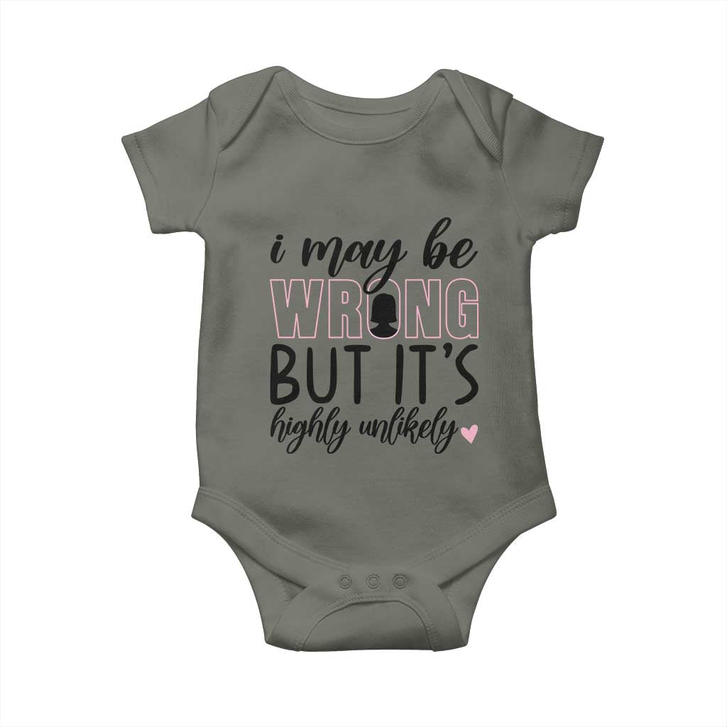 I May Be Wrong But It Is Highly Unlikely Baby Onesie Funny Sarcastic - Wonder Print Shop
