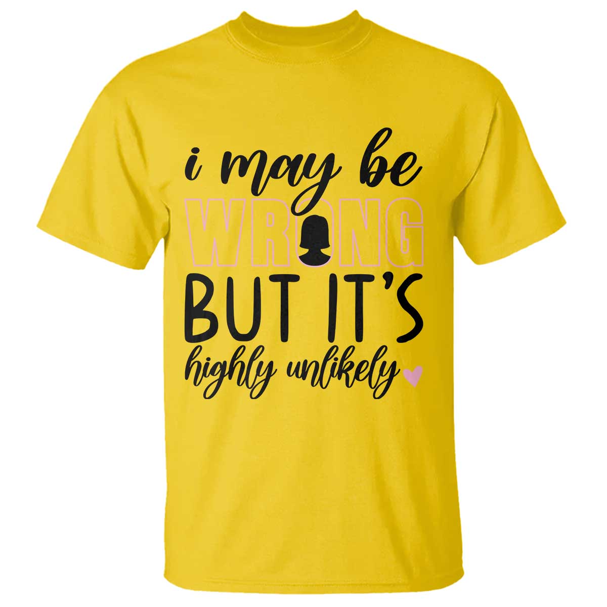 I May Be Wrong But It Is Highly Unlikely T Shirt Funny Sarcastic - Wonder Print Shop