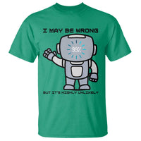 Funny Robot Humor T Shirt I May Be Wrong But It Is Highly Unlikely - Wonder Print Shop