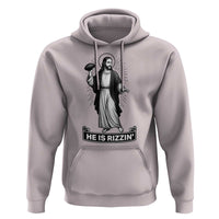 Christian Football Lover Hoodie He Is Rizzin Funny Gift - Wonder Print Shop