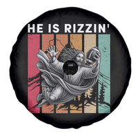 He Is Rizzin Spare Tire Cover Funny Christian Football Lover Gift - Wonder Print Shop