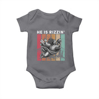 He Is Rizzin Baby Onesie Funny Christian Football Lover Gift - Wonder Print Shop