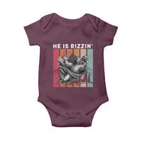 He Is Rizzin Baby Onesie Funny Christian Football Lover Gift - Wonder Print Shop