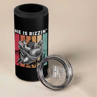 He Is Rizzin 4 in 1 Can Cooler Tumbler Funny Christian Football Lover Gift - Wonder Print Shop
