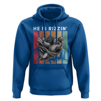 He Is Rizzin Hoodie Funny Christian Football Lover Gift - Wonder Print Shop
