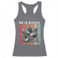 He Is Rizzin Racerback Tank Top Funny Christian Football Lover Gift - Wonder Print Shop