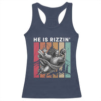 He Is Rizzin Racerback Tank Top Funny Christian Football Lover Gift - Wonder Print Shop