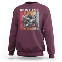 He Is Rizzin Sweatshirt Funny Christian Football Lover Gift - Wonder Print Shop