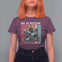 He Is Rizzin T Shirt For Women Funny Christian Football Lover Gift - Wonder Print Shop