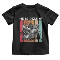 He Is Rizzin Toddler T Shirt Funny Christian Football Lover Gift - Wonder Print Shop