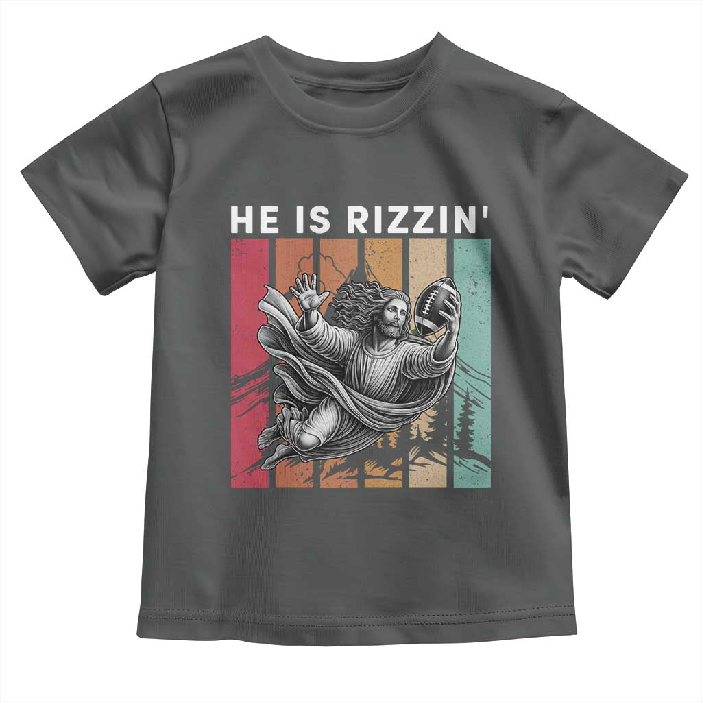 He Is Rizzin Toddler T Shirt Funny Christian Football Lover Gift - Wonder Print Shop