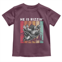 He Is Rizzin Toddler T Shirt Funny Christian Football Lover Gift - Wonder Print Shop