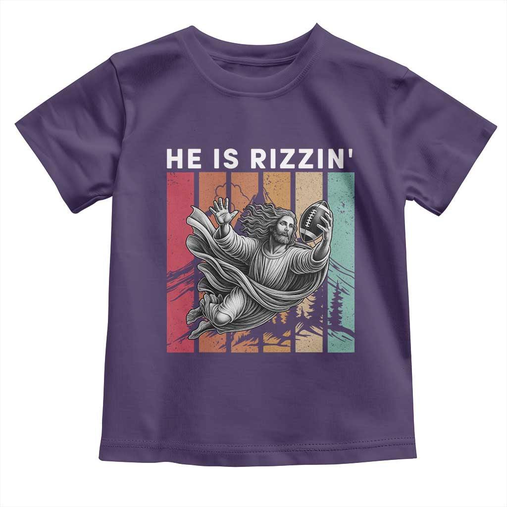 He Is Rizzin Toddler T Shirt Funny Christian Football Lover Gift - Wonder Print Shop