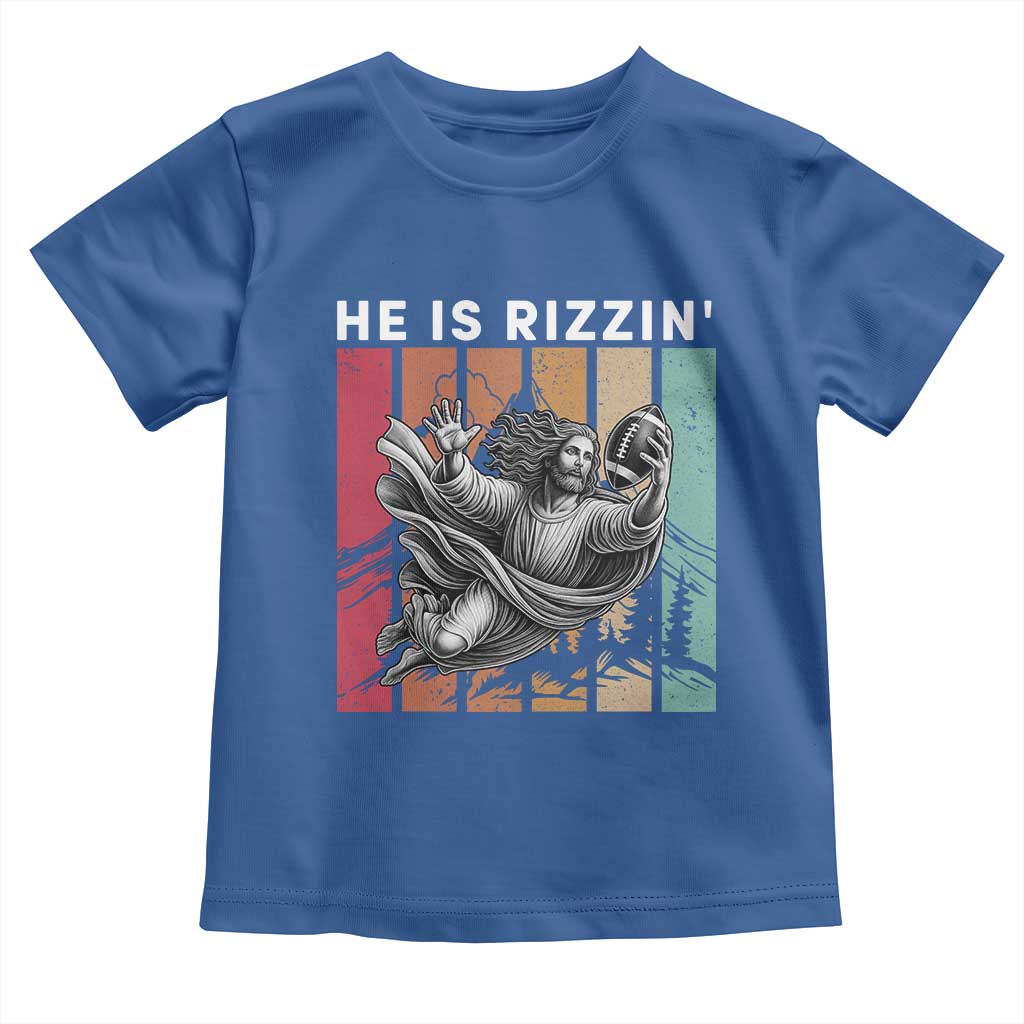 He Is Rizzin Toddler T Shirt Funny Christian Football Lover Gift - Wonder Print Shop