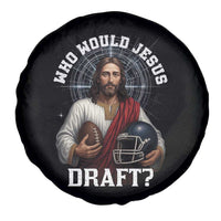 Christian Football Gift Spare Tire Cover Who Would Jesus Draft - Wonder Print Shop