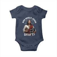 Christian Football Gift Baby Onesie Who Would Jesus Draft - Wonder Print Shop