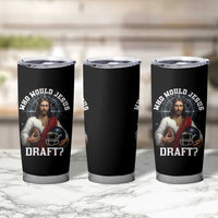 Christian Football Gift Tumbler Cup Who Would Jesus Draft - Wonder Print Shop
