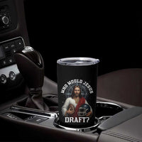 Christian Football Gift Tumbler Cup Who Would Jesus Draft - Wonder Print Shop