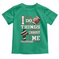 I Can Do All Things Through Christ Toddler T Shirt Christian Football Athlete Gift - Wonder Print Shop