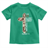 Christian Football Player Gift Toddler T Shirt God Gives Me Strength - Wonder Print Shop
