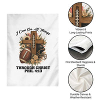 Christian Motivation Gift Garden Flag I Can Do All Things Through Christ Bible Verse - Wonder Print Shop
