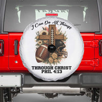 Christian Motivation Gift Spare Tire Cover I Can Do All Things Through Christ Bible Verse - Wonder Print Shop